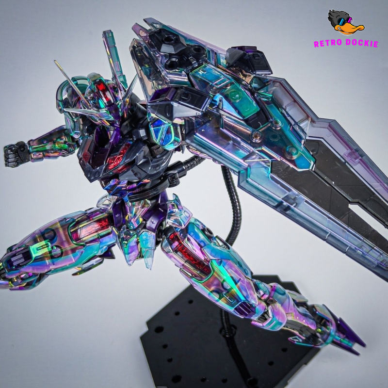 Full Mechanics (FM) XVX-016 Aerial Gundam Model Kit - Prismatic Laser Finish (Approx. 18cm)