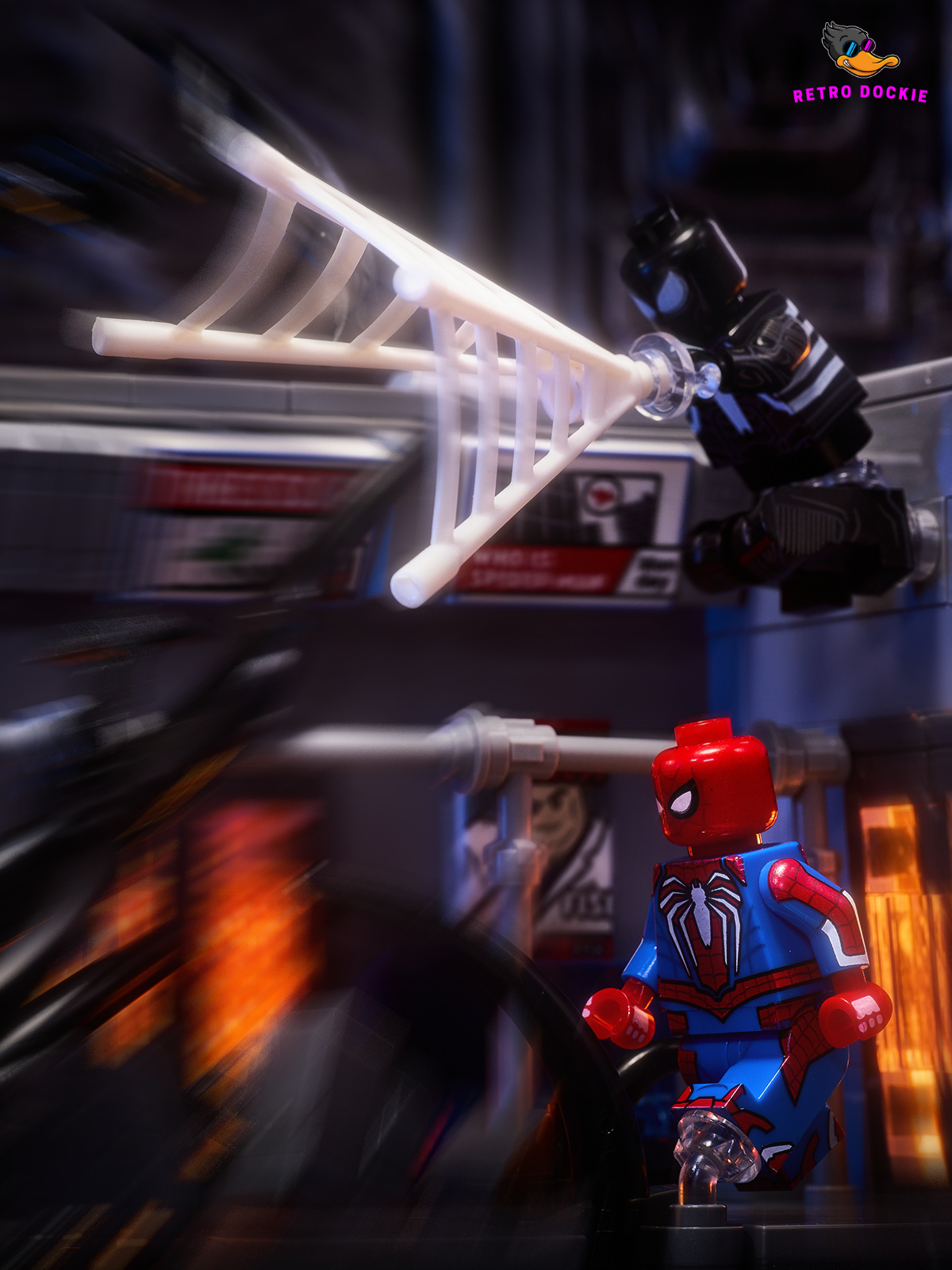 Venom and Spider-Man Fight Scene