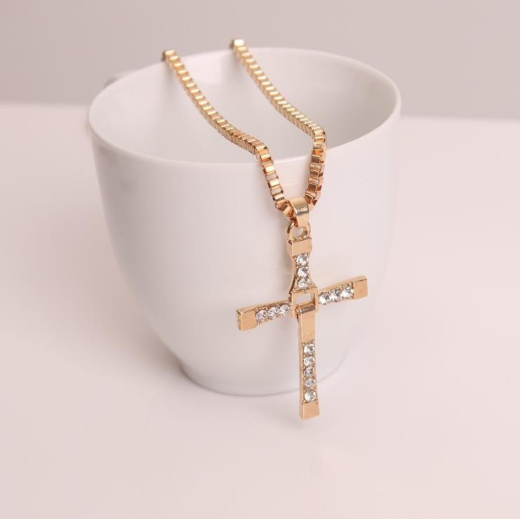Fast and Furious Necklace, Cross Necklace for Friends and Family