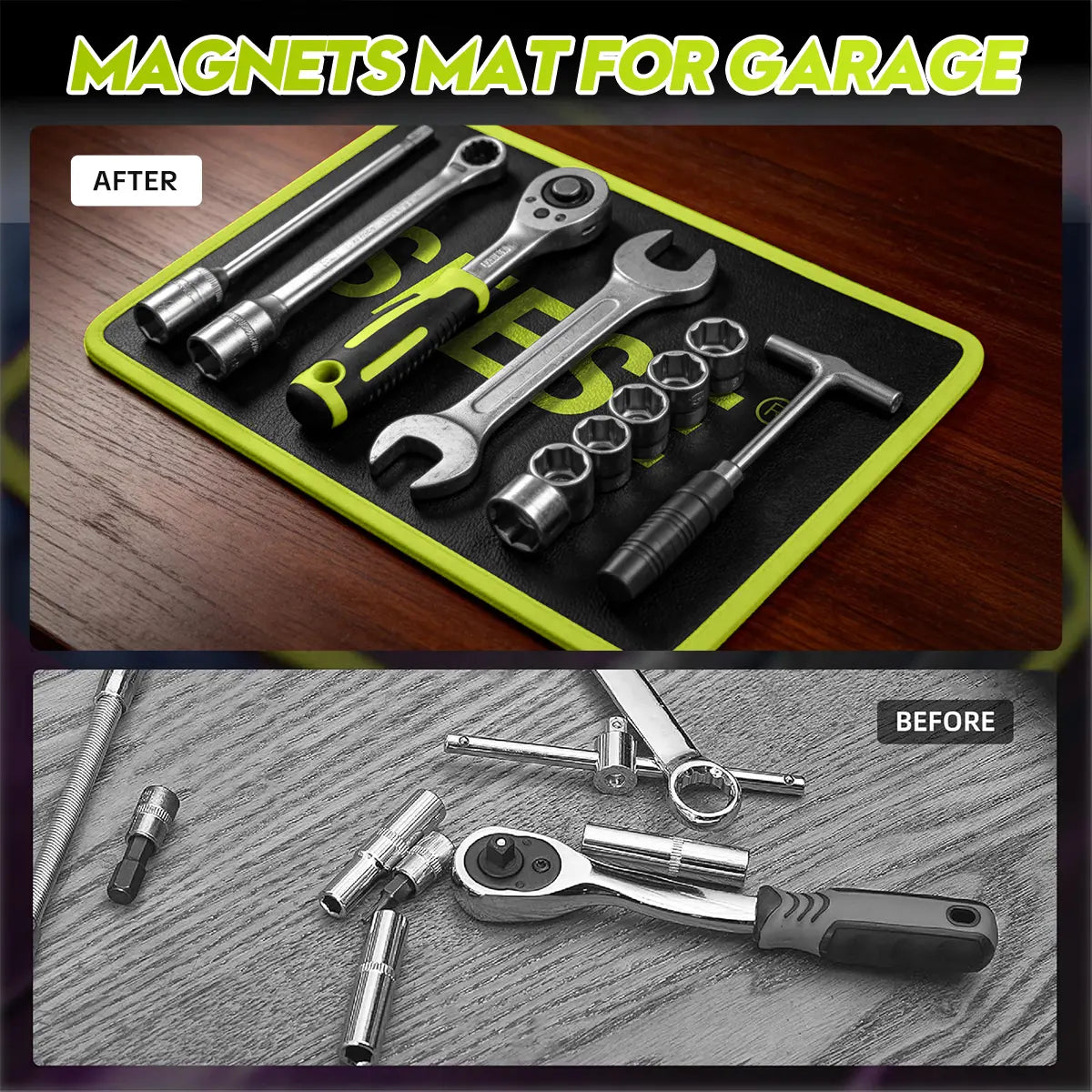 🔧 Flexible Magnetic Tool Mat