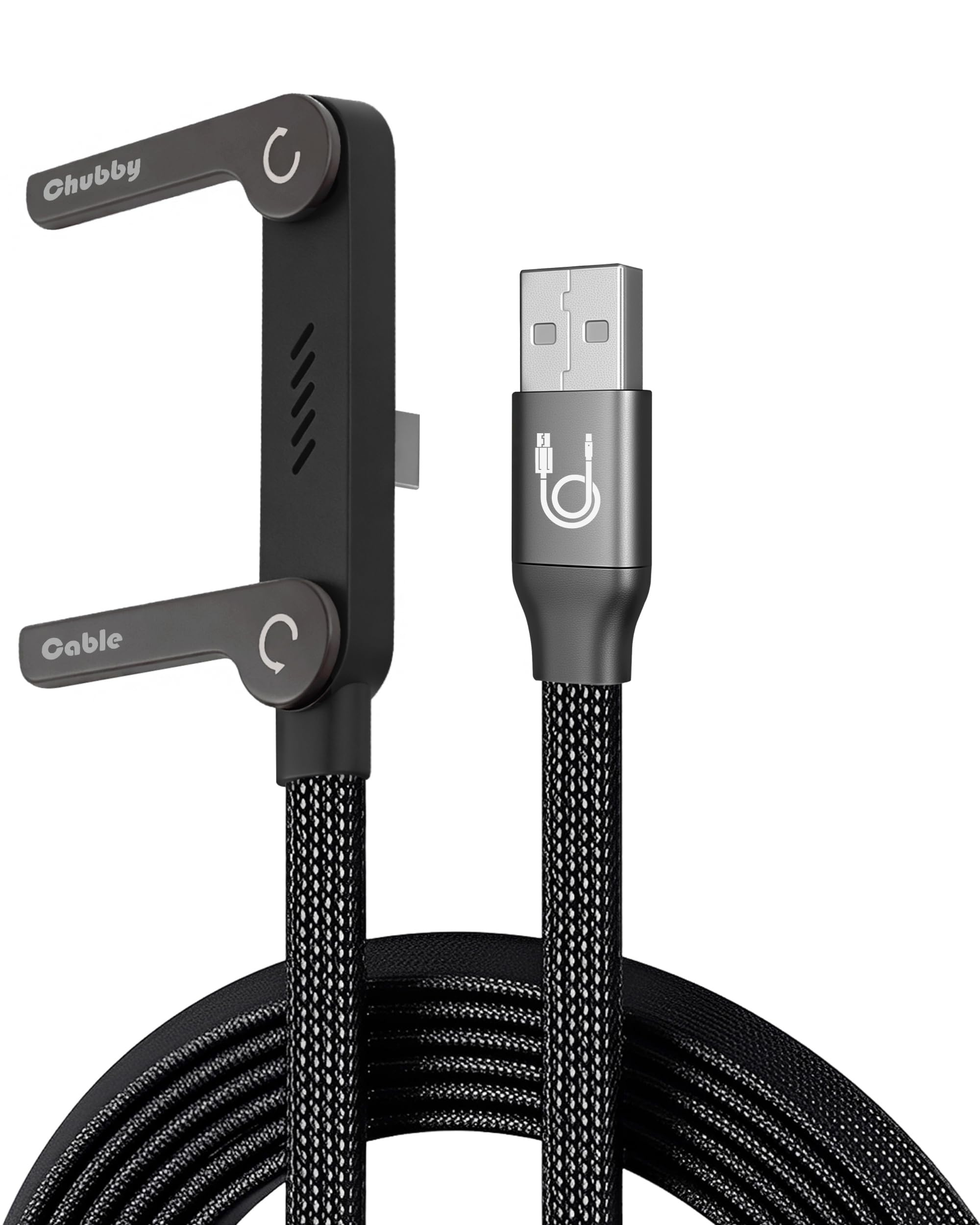 ⚡Official Authorized | MFi-Certified Cables🔥 2-in-1 Invisible Holder Charger Cable - 240W Fast Charging Cord with Built-In Phone Stand