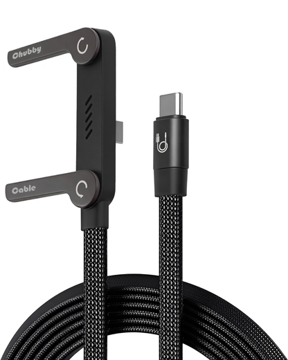 ⚡Official Authorized | MFi-Certified Cables🔥 2-in-1 Invisible Holder Charger Cable - 240W Fast Charging Cord with Built-In Phone Stand