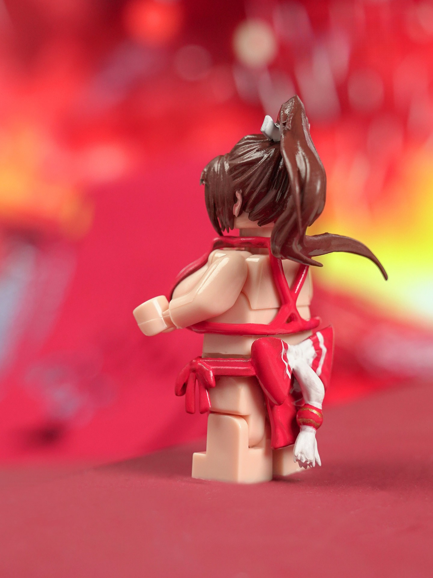 Busty Anime Heroine Brick Figures