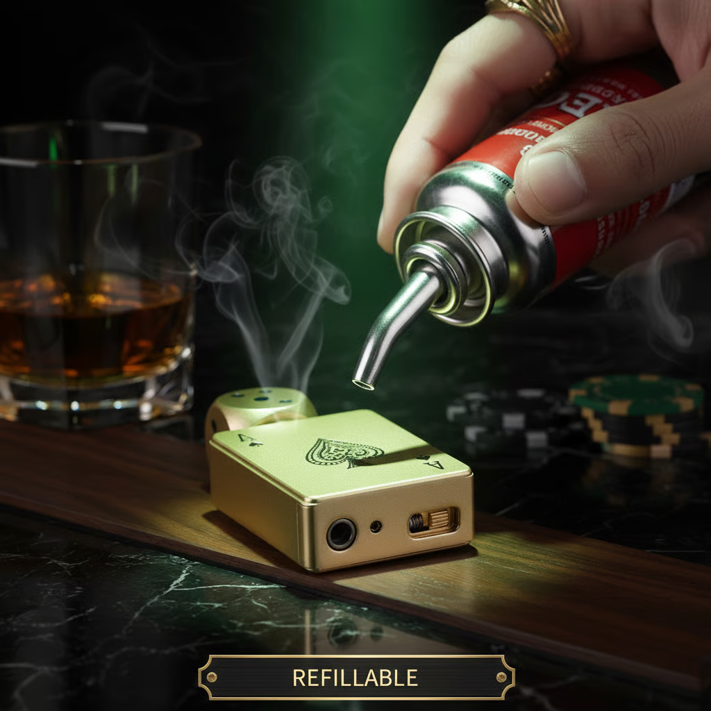 🎉Buy 1 Get 1 Free🎲Windproof Poker Dice Rotating Cigar Lighter