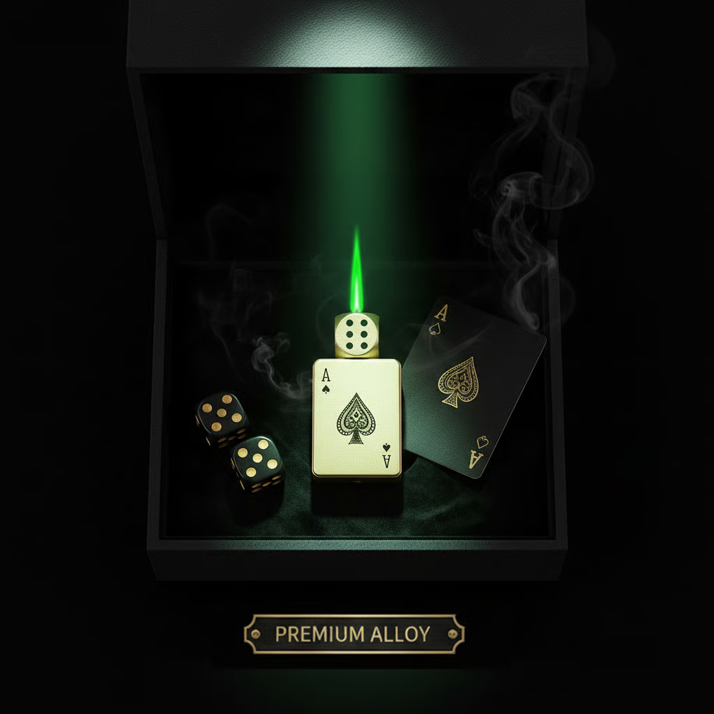 🎉Buy 1 Get 1 Free🎲Windproof Poker Dice Rotating Cigar Lighter