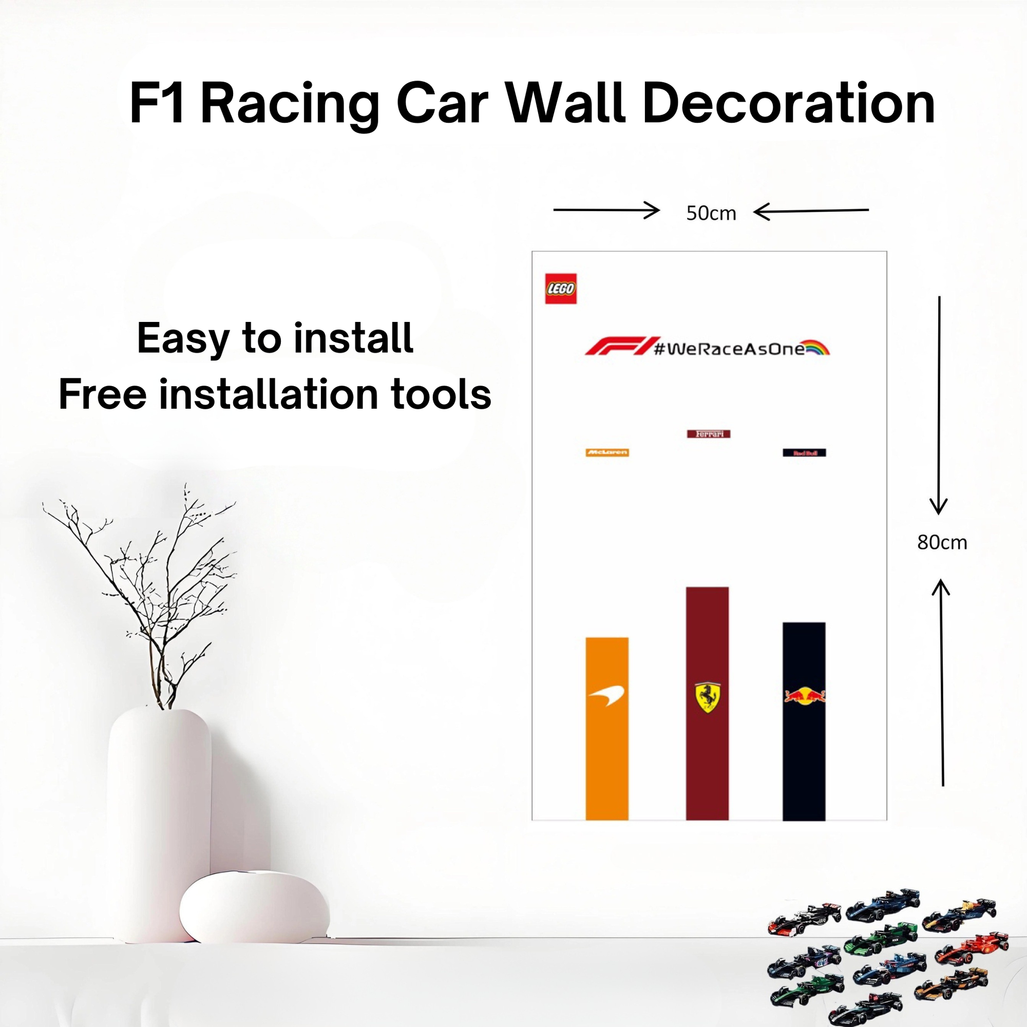 F1 Racing Car Wall Decoration(Vehicle not included)