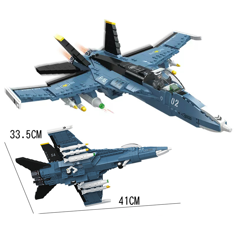 US Military Aircraft Building Block Model