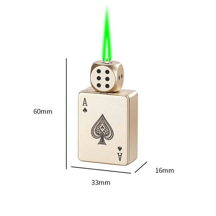 🎉Buy 1 Get 1 Free🎲Windproof Poker Dice Rotating Cigar Lighter