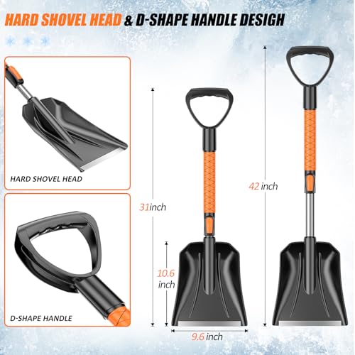 2-in-1 Snow Brush and Snow Shovel