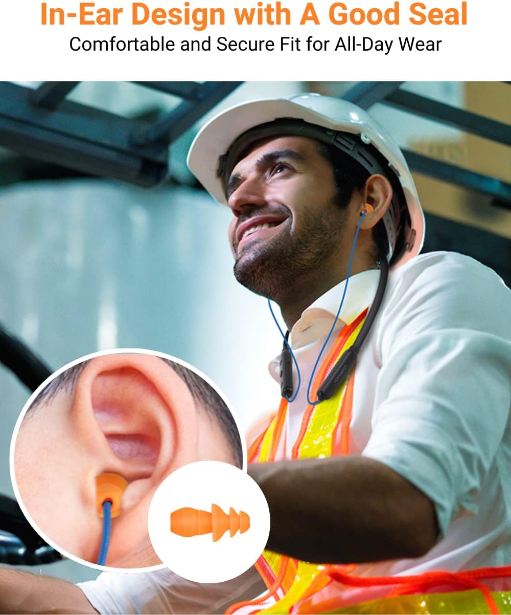 Noise Reduction Wireless Neckband Headphones