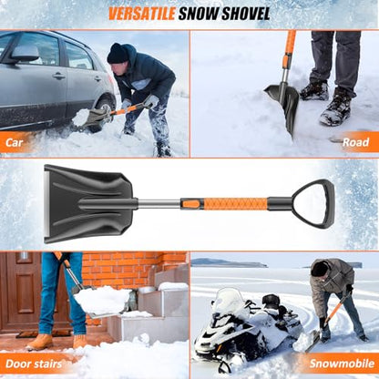 2-in-1 Snow Brush and Snow Shovel