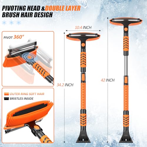 2-in-1 Snow Brush and Snow Shovel