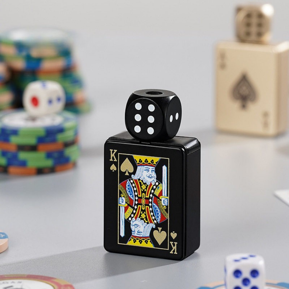 🎉Buy 1 Get 1 Free🎲Windproof Poker Dice Rotating Cigar Lighter