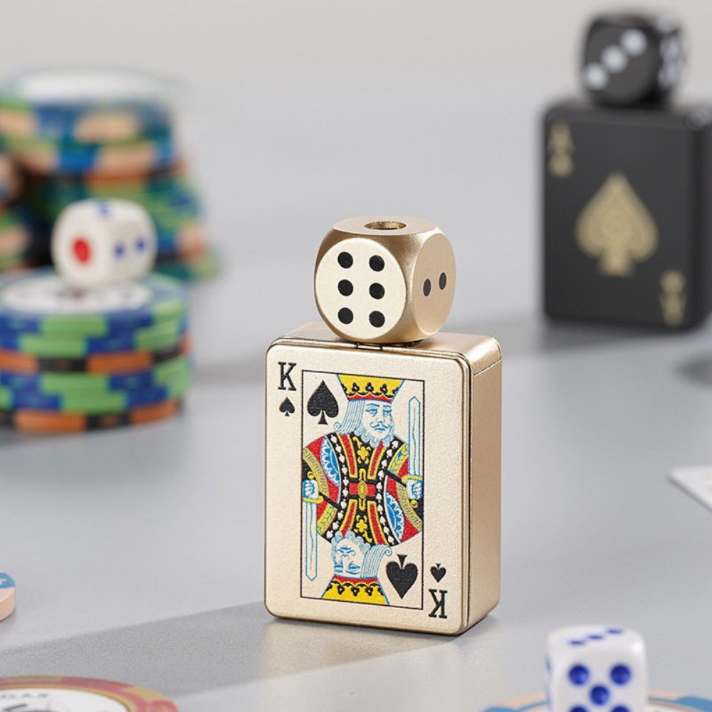🎉Buy 1 Get 1 Free🎲Windproof Poker Dice Rotating Cigar Lighter