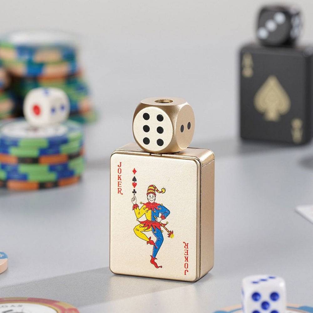 🎉Buy 1 Get 1 Free🎲Windproof Poker Dice Rotating Cigar Lighter