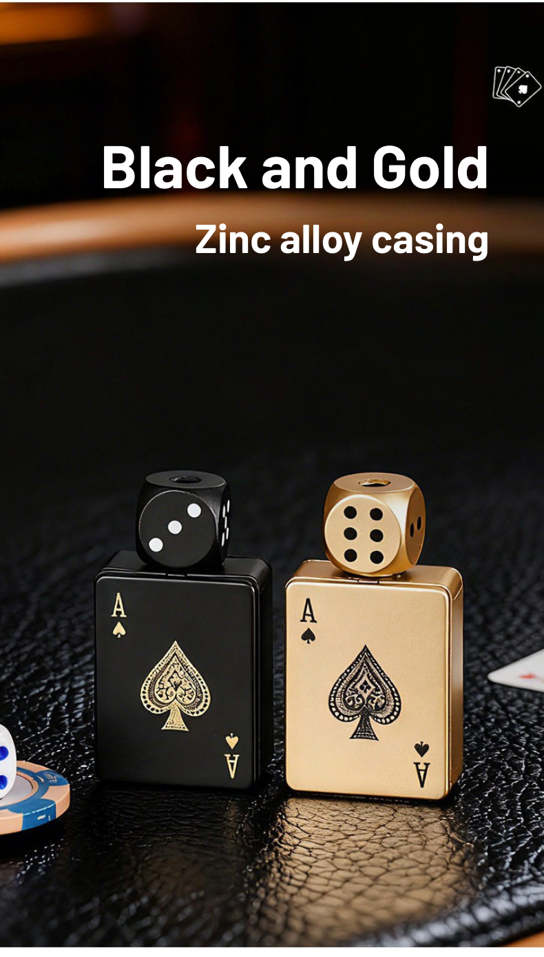 🎉Buy 1 Get 1 Free🎲Windproof Poker Dice Rotating Cigar Lighter