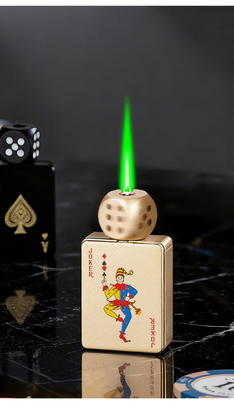 🎉Buy 1 Get 1 Free🎲Windproof Poker Dice Rotating Cigar Lighter