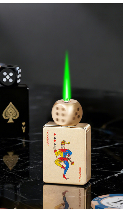 🎉Buy 1 Get 1 Free🎲Windproof Poker Dice Rotating Cigar Lighter