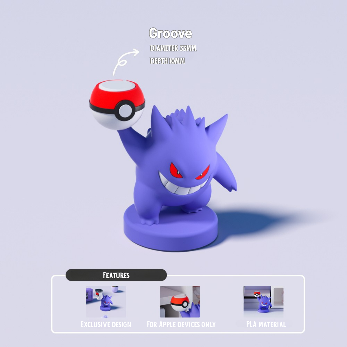 Gengar Wireless Charging Stand