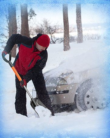 2-in-1 Snow Brush and Snow Shovel