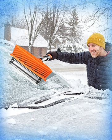 2-in-1 Snow Brush and Snow Shovel