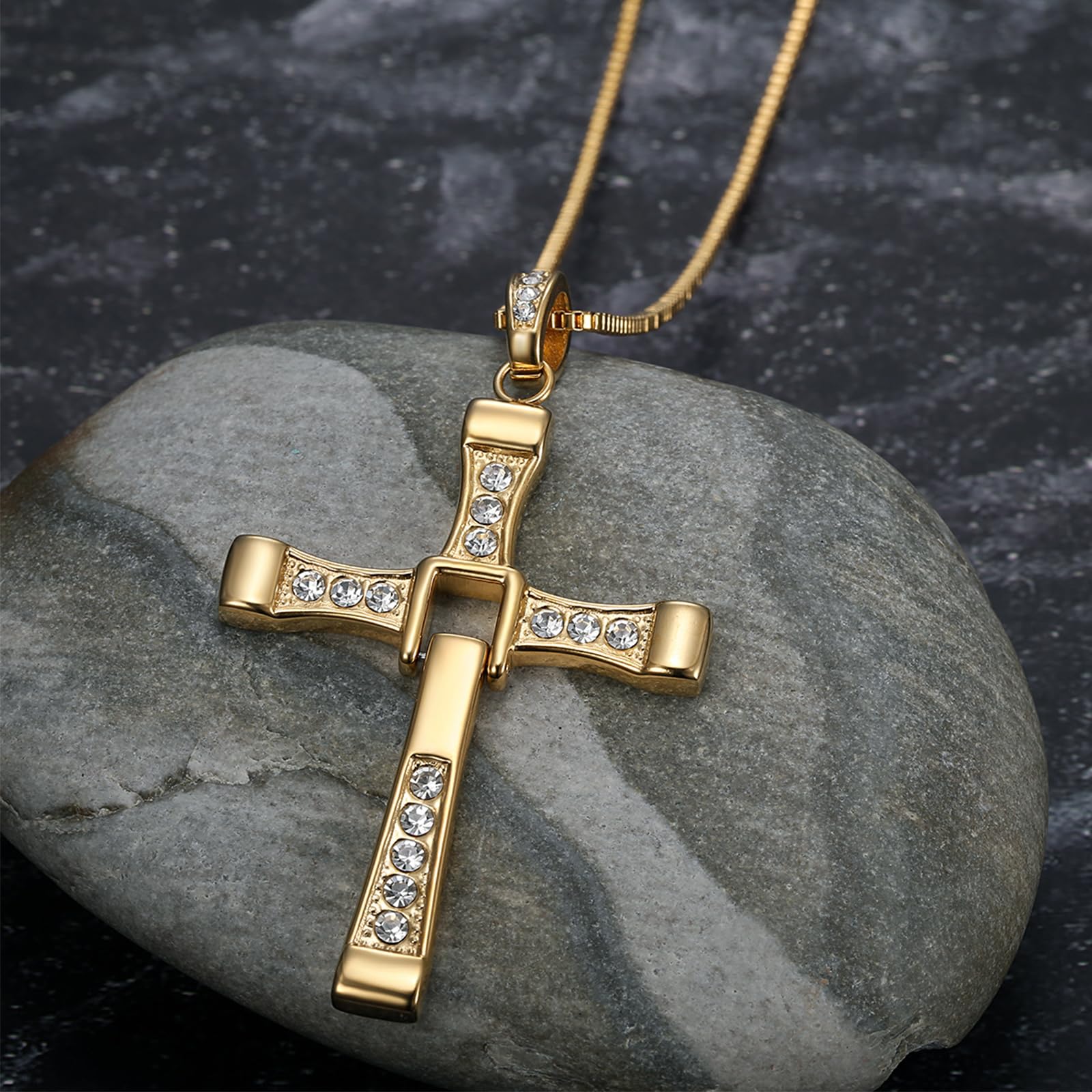 Fast and Furious Necklace, Cross Necklace for Friends and Family