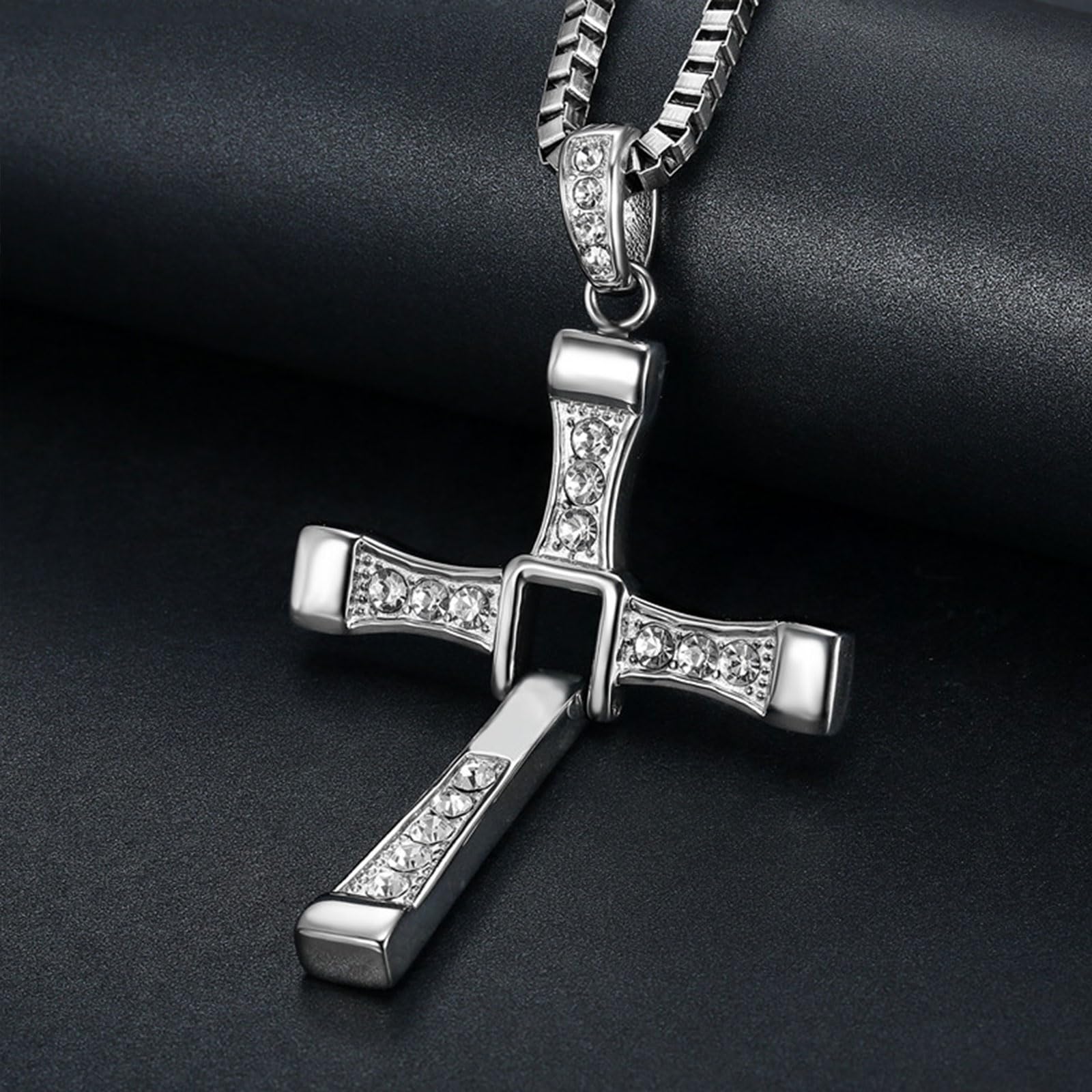 Fast and Furious Necklace, Cross Necklace for Friends and Family