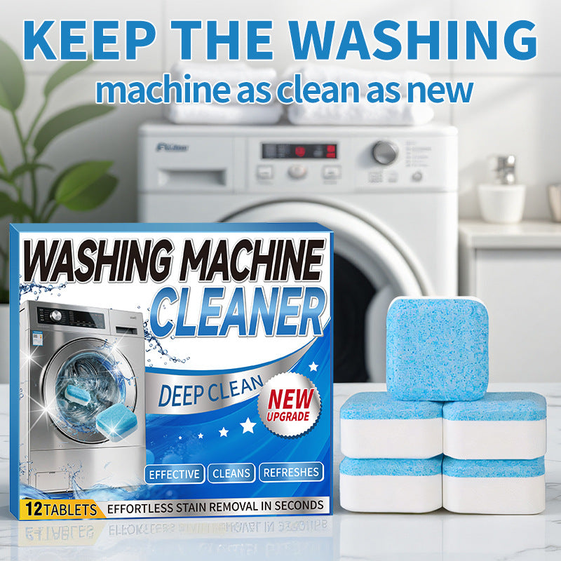 🧼 Washing Machine Cleaner Tablets – Deep Clean, Deodorize & Freshen Your Washer