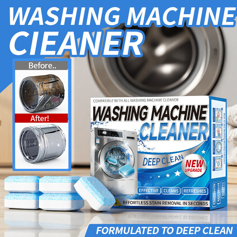 🧼 Washing Machine Cleaner Tablets – Deep Clean, Deodorize & Freshen Your Washer