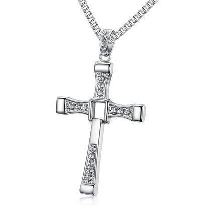 Fast and Furious Necklace, Cross Necklace for Friends and Family