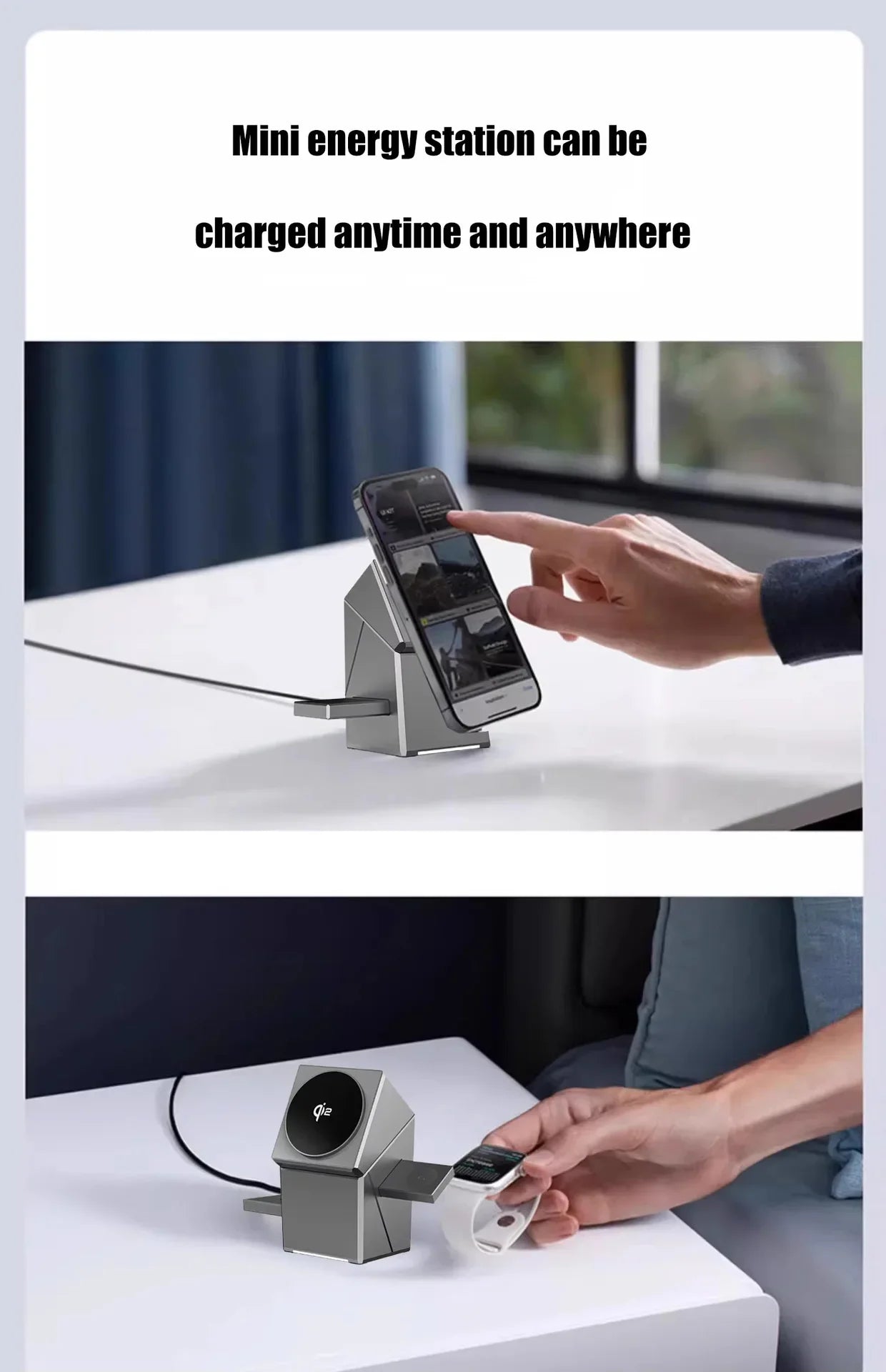 3-in-1 Foldable Magnetic Wireless Charging Station