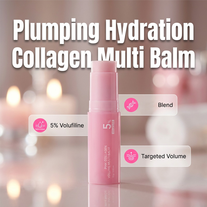 ✨Pink Collagen Balm – 5% Volufiline + collagen. Targets hollow areas, restores volume. Like a pillow for your face. Last day – stack up! 🛍️💎