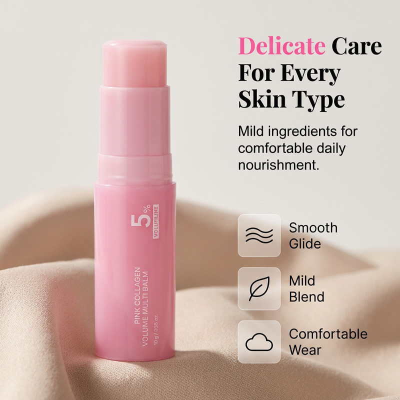 ✨Pink Collagen Balm – 5% Volufiline + collagen. Targets hollow areas, restores volume. Like a pillow for your face. Last day – stack up! 🛍️💎