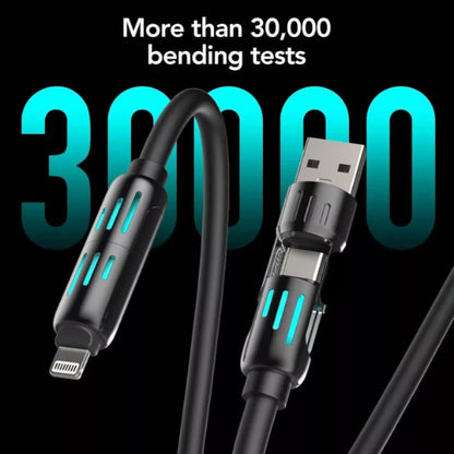 4-in-1 Multi USB Charging Cable 240W 1.5m (5 ft) Pro