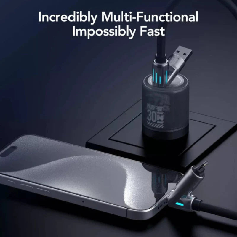 4-in-1 Multi USB Charging Cable 240W 1.5m (5 ft) Pro